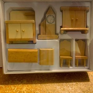 Children’s doll house furniture (4) New never been used. 17.00 per item